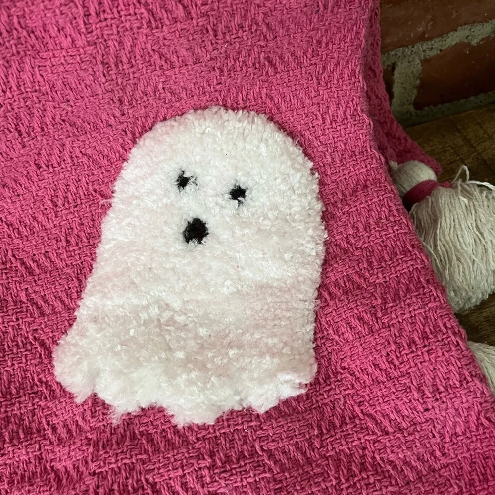 Rachel Zoe, pink ghost blanket new with tags